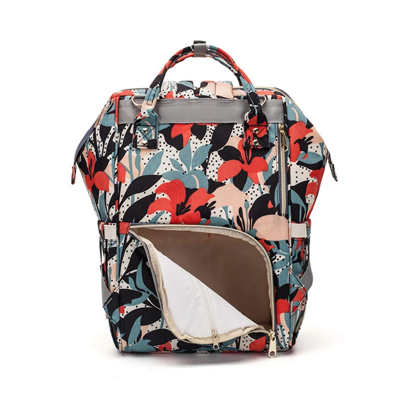 Floral Diaper Bag Backpack