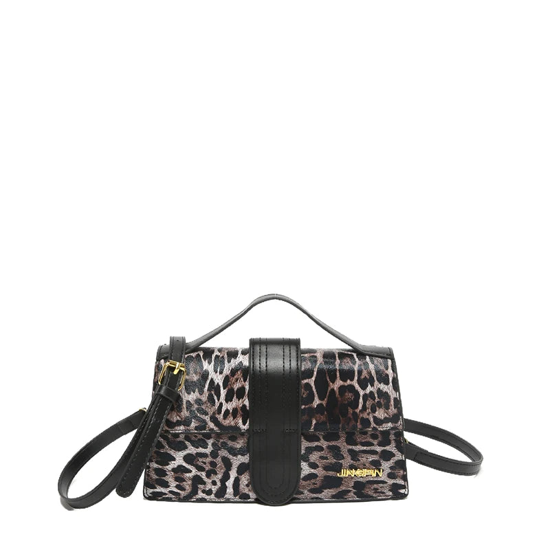 Leopard Print Crossbody Bag The Store Bags Brown 