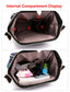 Mochila con bolsa de pañales de flores