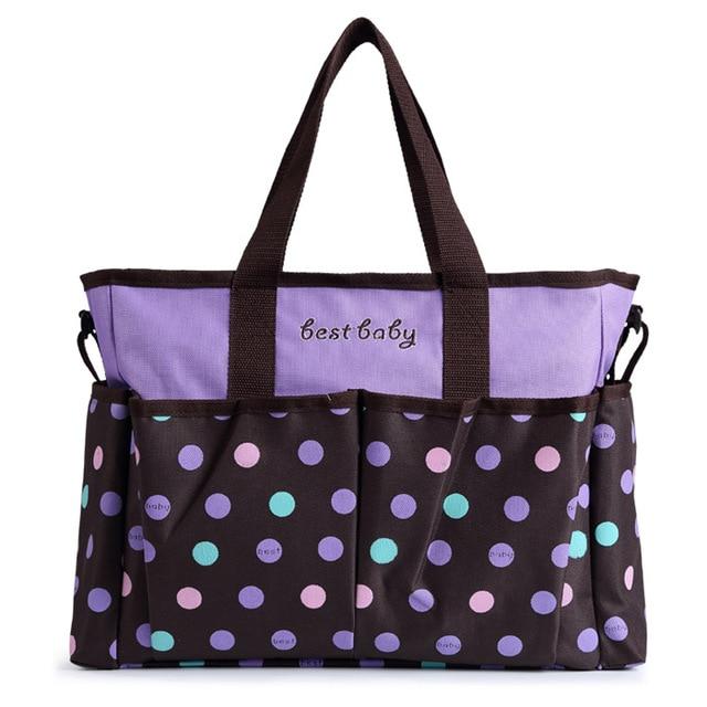 Best Baby Diaper Tote Bag The Store Bags Dots purple 