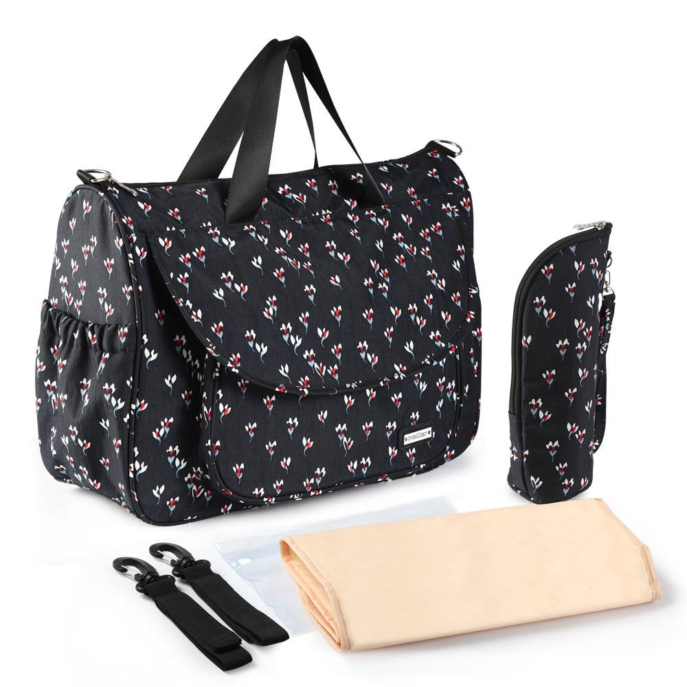 Floral Tote Diaper Bag The Store Bags Charcoal 