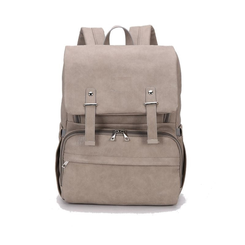 Mens Leather Diaper Backpack The Store Bags Gray 