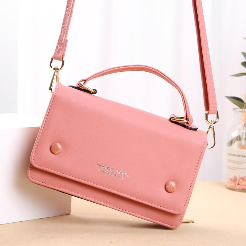 Small Crossbody Purse With Built in Wallet The Store Bags Pink 