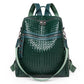 Braided Leather Backpack The Store Bags Green 