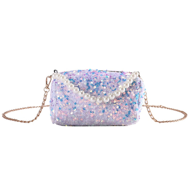 Sequin Crossbody Purse ERIN The Store Bags White 