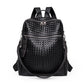 Braided Leather Backpack The Store Bags Black 