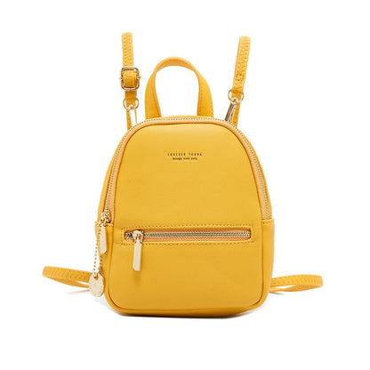 Yellow Leather Mini Backpack ERIN The Store Bags Yellow 