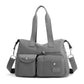 Large Nylon Tote Bag With Zipper The Store Bags Gray 
