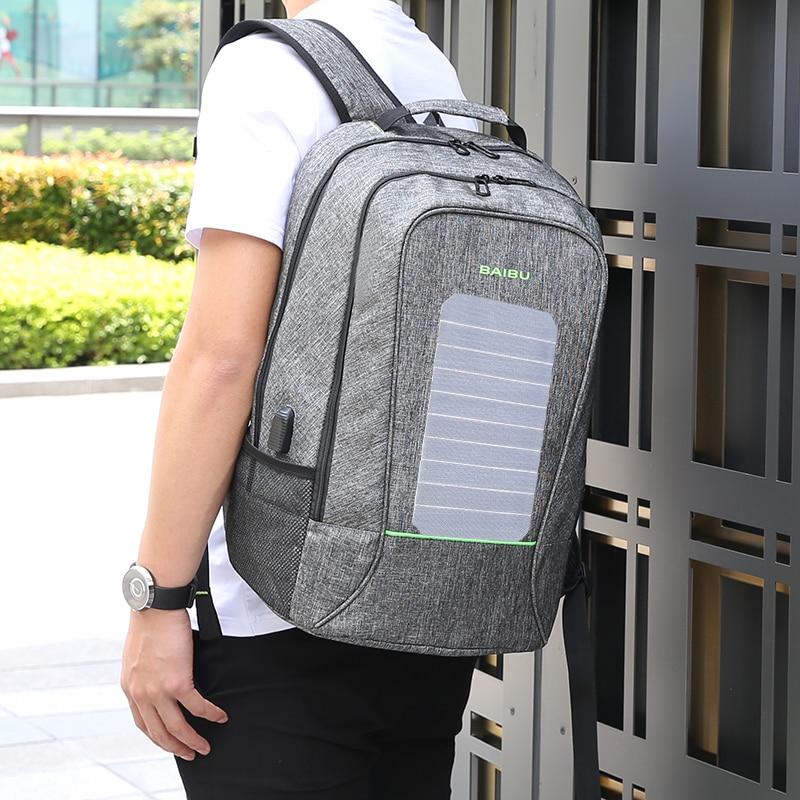 Outdoor Charging Backpack USB Port With Solar Panel ERIN The Store Bags 