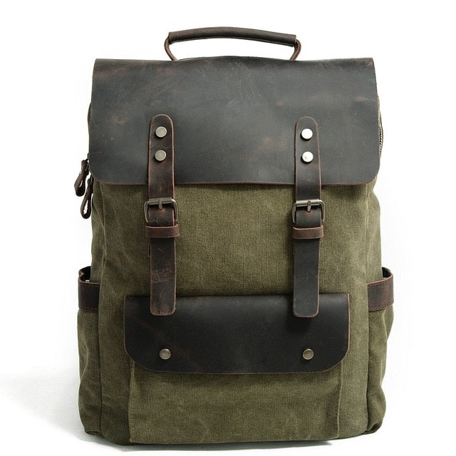 Grey And Brown Backpack The Store Bags Army green 