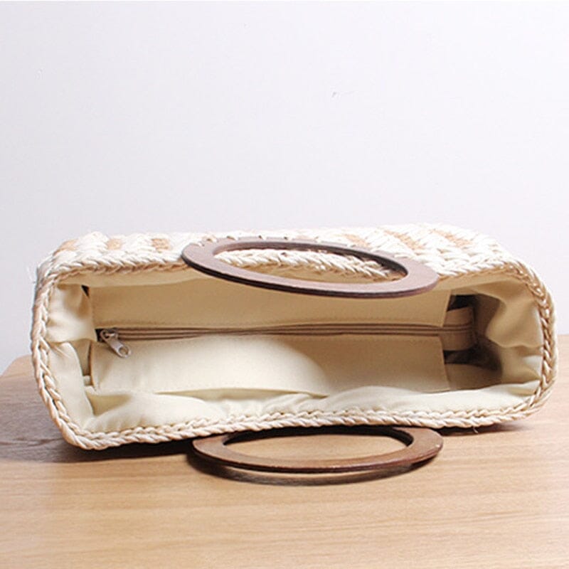 Bamboo Handle Straw Purse The Store Bags 