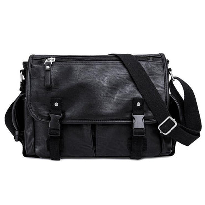Leather Crossbody Computer Bag ERIN The Store Bags Black 