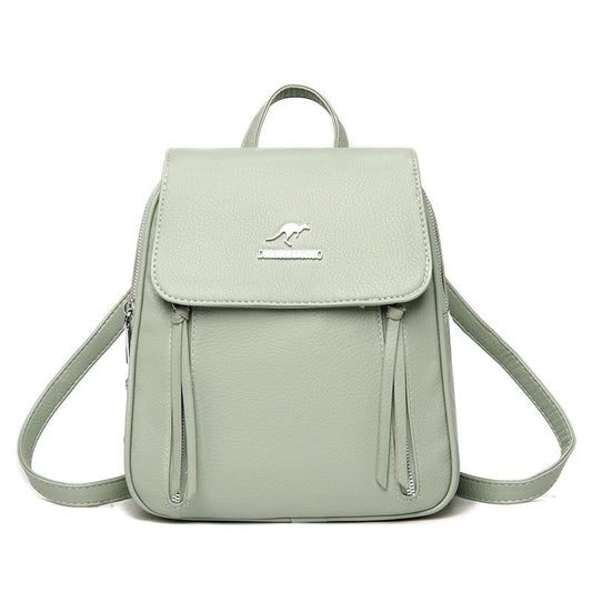 PU Leather Mini Backpack The Store Bags Green 