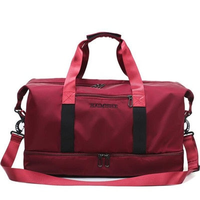 Gym Bag With Wet Pocket The Store Bags Wine Red 