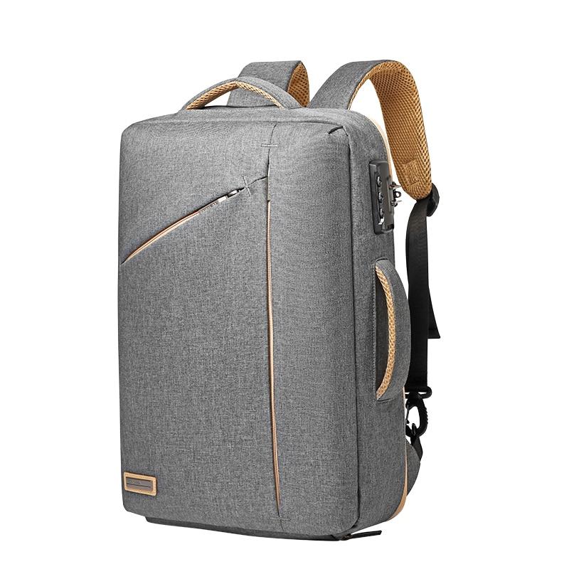 Convertible Laptop Backpack With Combination Lock The Store Bags Grey 