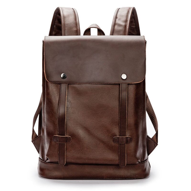 Slim Leather Backpack Mens The Store Bags Brown 
