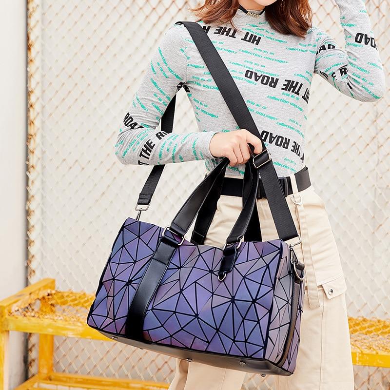 Large Holographic Geometric Travel Bag The Store Bags 