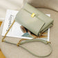 Leather Purse With Chain Strap The Store Bags Green 