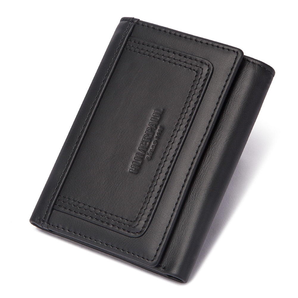 Mens Trifold Wallet With Coin Pocket The Store Bags Black 