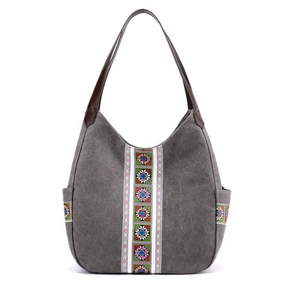 Tribal Tote Bag ERIN The Store Bags Gray 