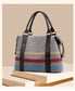 Canvas Tote Bag With Brown Leather Handles The Store Bags Gray 
