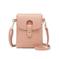 Pebble Leather Phone Crossbody Wallet ERIN The Store Bags Pink 