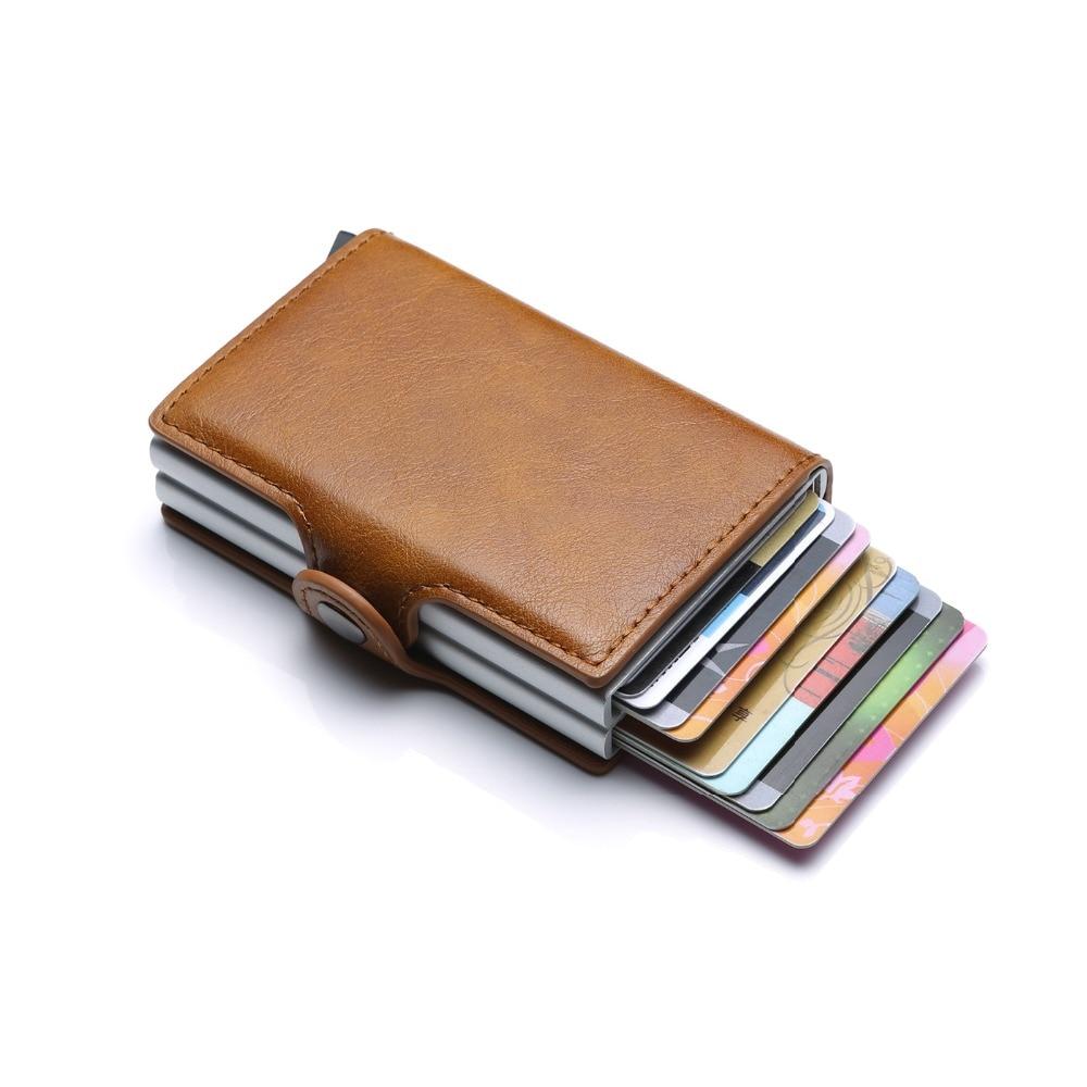 Men's Leather Sliding Card Holder Wallet The Store Bags 