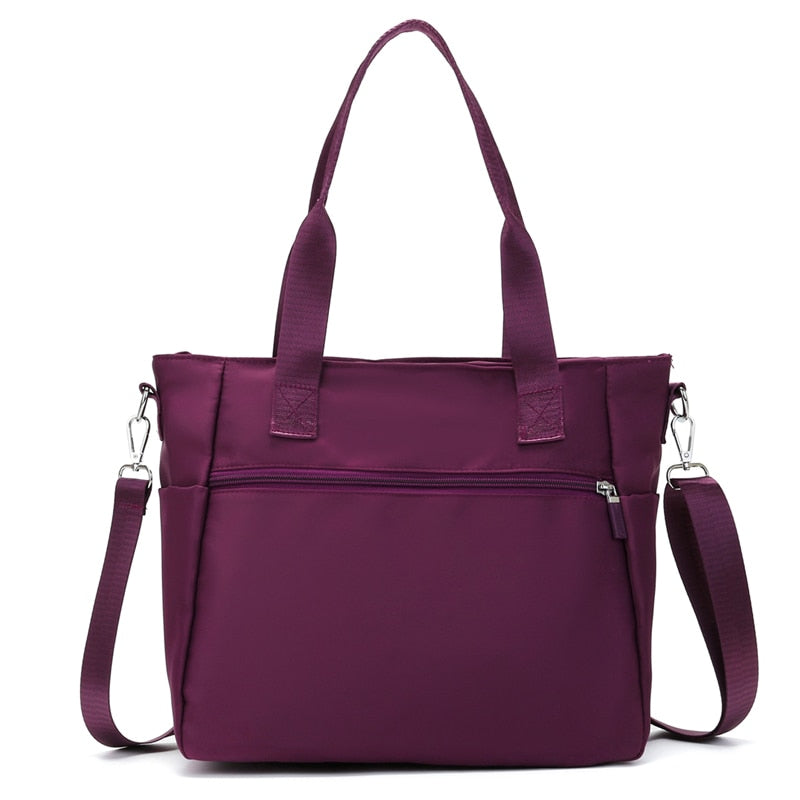 Purple Tote Bag With Zipper ERIN The Store Bags 