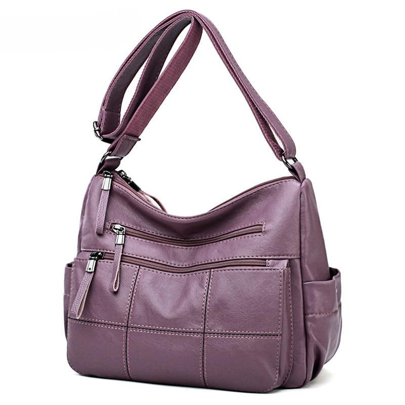 Leather Purse With Outside Pockets The Store Bags Purple 