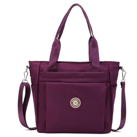Purple Tote Bag With Zipper ERIN The Store Bags purple 