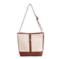 Two Tone Leather Tote Bag The Store Bags White 