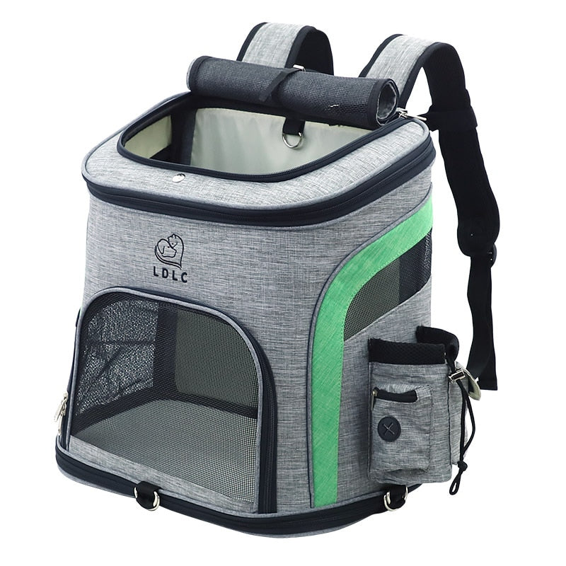 Large Window Pet Carrier Backpack The Store Bags gray green size L 