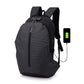 Blue Anti-theft Backpack With USB Charger The Store Bags Dark Grey 