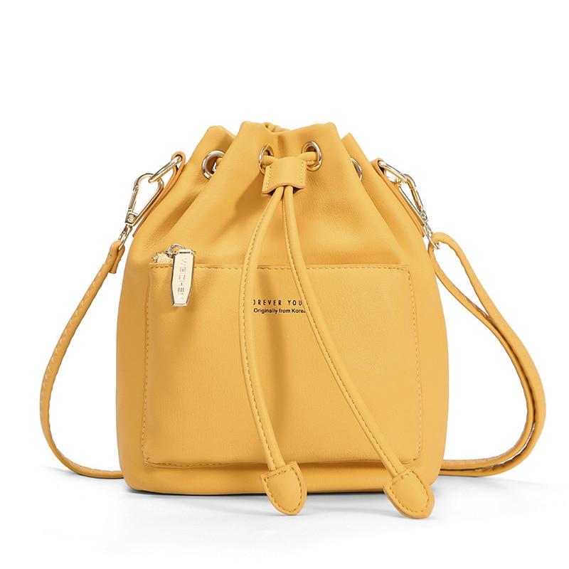 Drawstring Bag With Zipper Pocket The Store Bags Yellow 