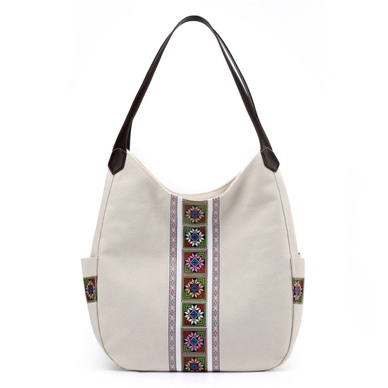 Tribal Tote Bag ERIN The Store Bags White 