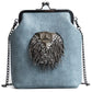 Leather Crossbody Clasp Purse The Store Bags Blue 