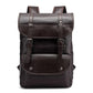 Men's Leather Business Laptop Backpack The Store Bags Coffee 