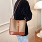 Two Tone Leather Tote Bag The Store Bags 