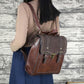 PU Leather Double Buckle Flap Backpack The Store Bags 