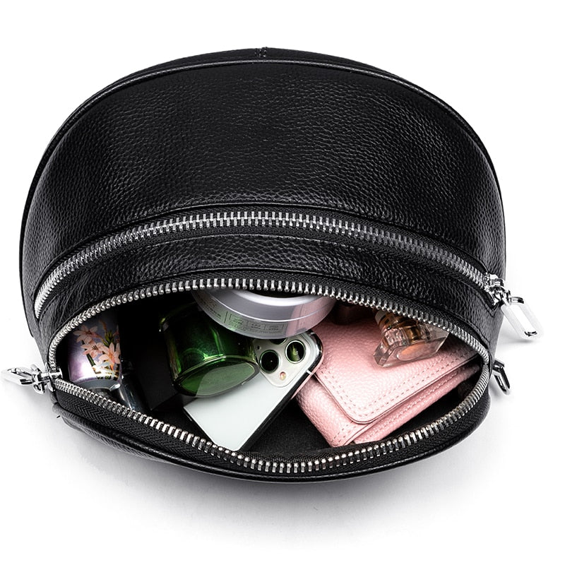 Black Leather Crossbody Fanny Pack The Store Bags 