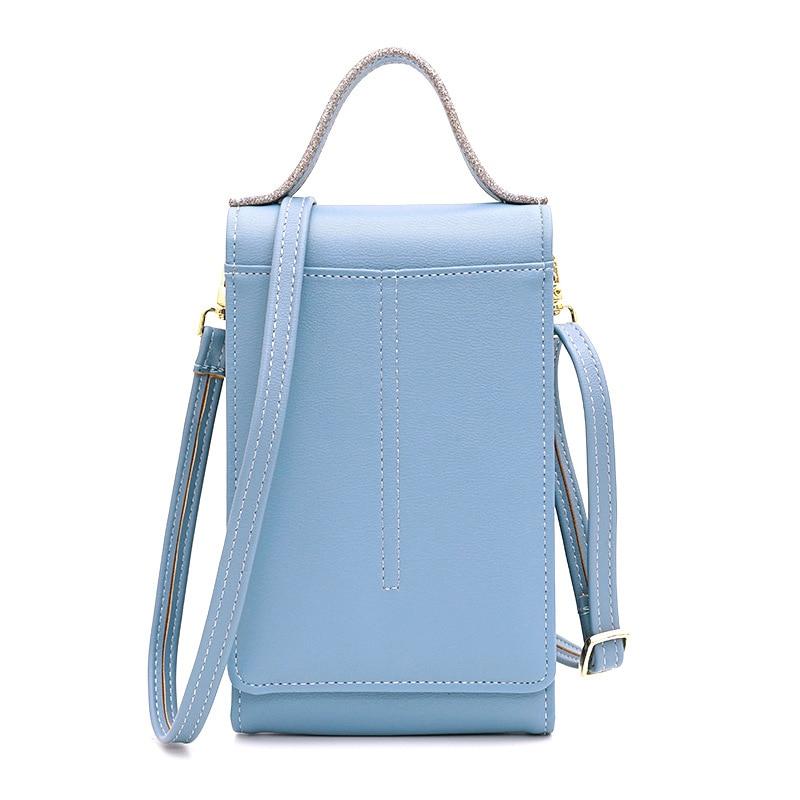 Small Leather Crossbody Bag For Phone The Store Bags Blue 