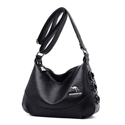 Lady Hobo PU Leather Handbag The Store Bags black 