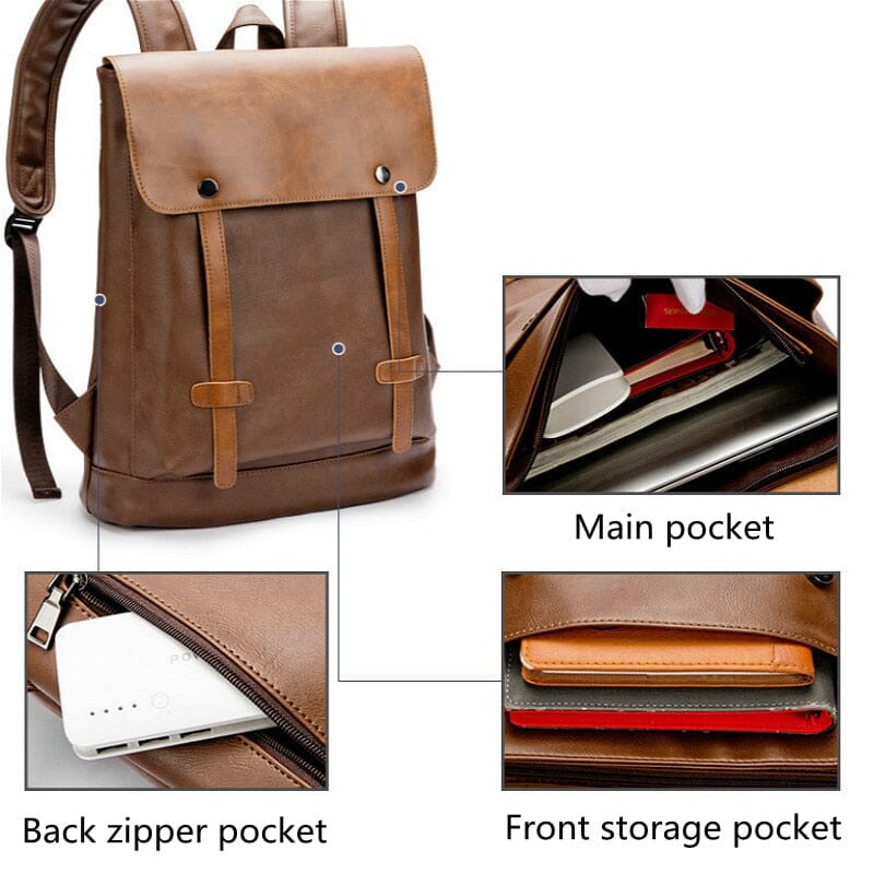 Slim Leather Backpack Mens The Store Bags 