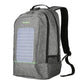 Solar Powered Backpack ERIN The Store Bags Gray 