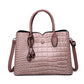 Croc Effect Leather Bucket Bag The Store Bags pink 