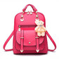 Women's Leather Purse Backpack The Store Bags rose red 