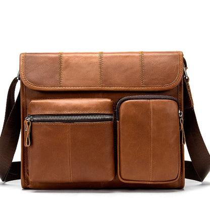 11 Inch Leather Messenger Bag The Store Bags Brown 