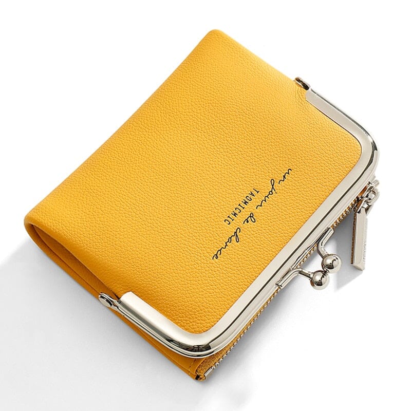 Women's Wallet With Clasp Closure ERIN The Store Bags Yellow 