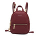Yellow Leather Mini Backpack ERIN The Store Bags Wine Red 
