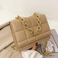 Square Shoulder Bag With Chain Strap The Store Bags Khaki 
